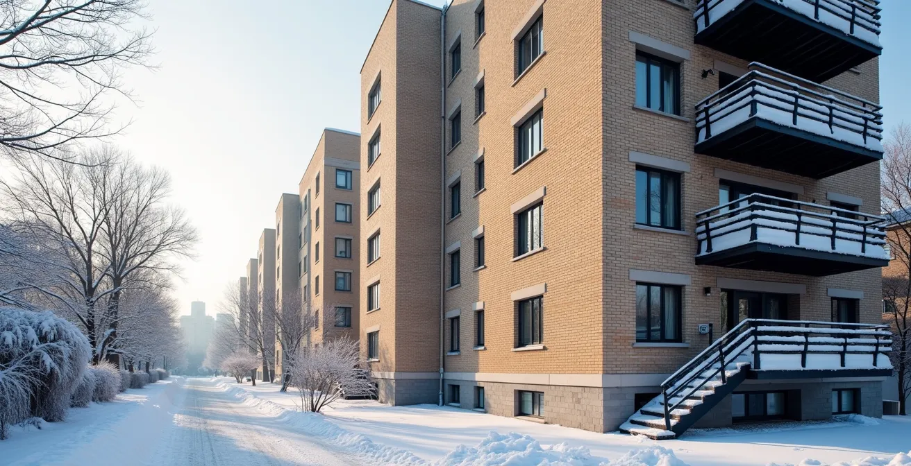 Comparaison visuelle des ratios de dépenses pour différents types d'immeubles au Québec