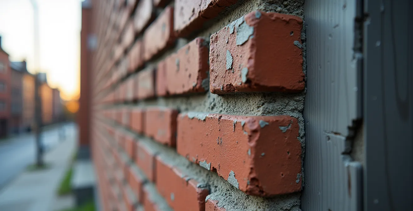 Vue macro montrant les textures architecturales entre ville et banlieue